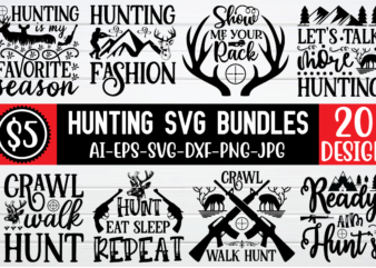 Hunting svg bunjdle for sale!