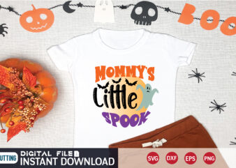 mommy’s little spook svg t shirt design