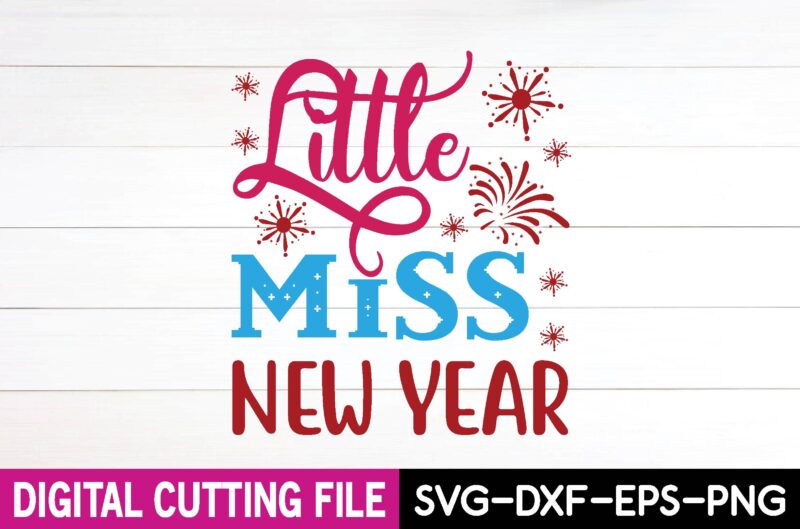 little miss new year svg design,cut file design