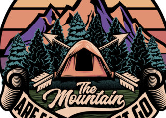 The Mountain Are Calling And I Must Go t shirt designs for sale