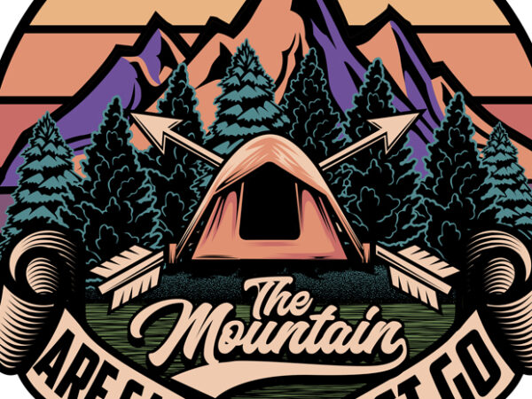 The mountain are calling and i must go t shirt designs for sale