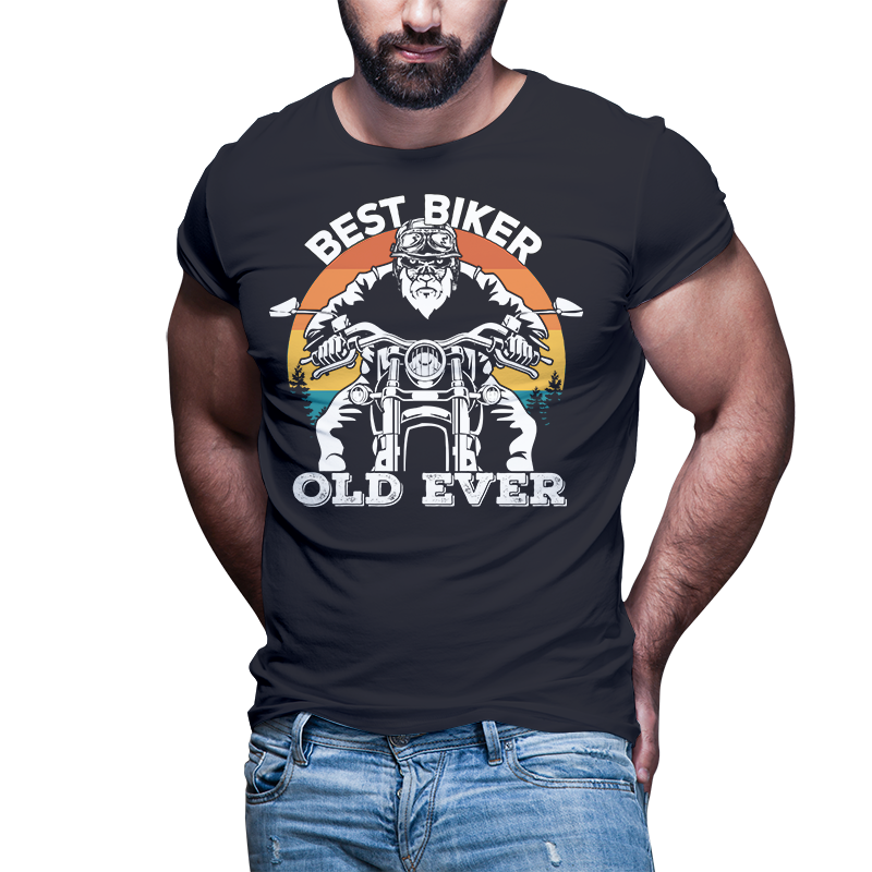 50 Biker tshirt designs bundle editable