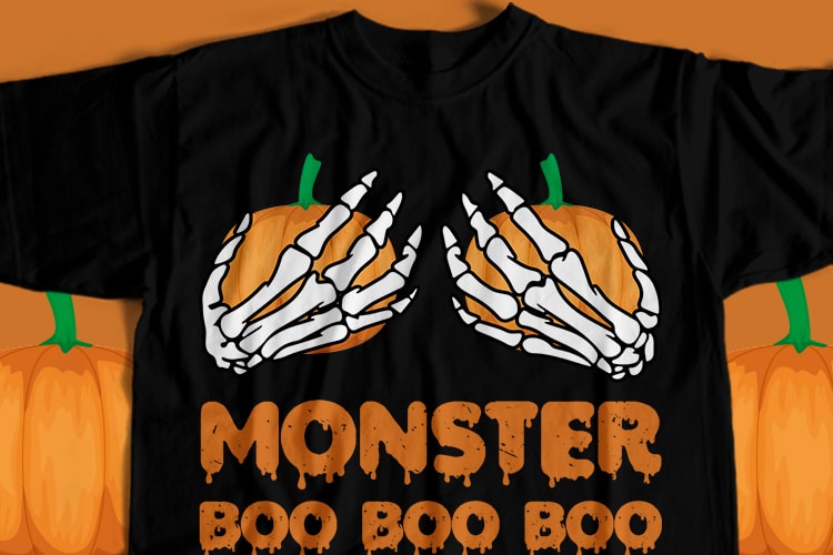 Monster Boo Boo Boo T-Shirt Design
