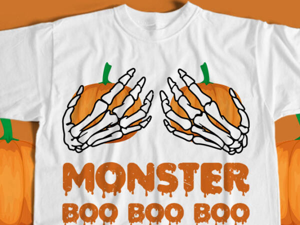 Monster boo boo boo t-shirt design
