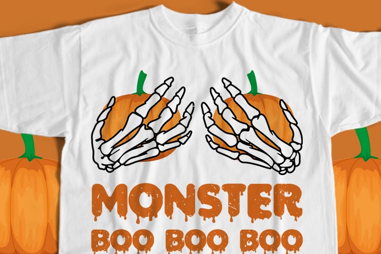 Monster Boo Boo Boo T-Shirt Design