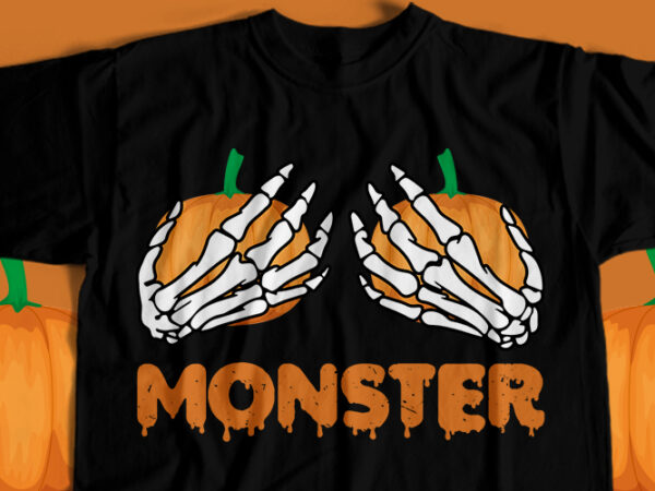 Monster t-shirt design