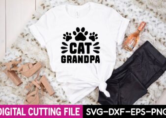 cat grandpa svg t shirt