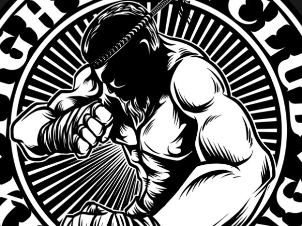 Fighting club graphic illustration