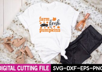 farm fresh pumpkins svg t shirt graphic design