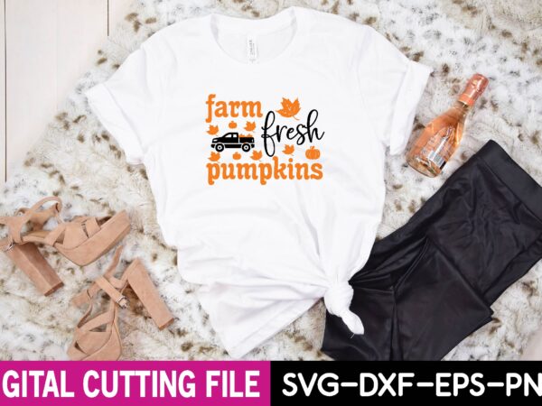 Farm fresh pumpkins svg t shirt graphic design