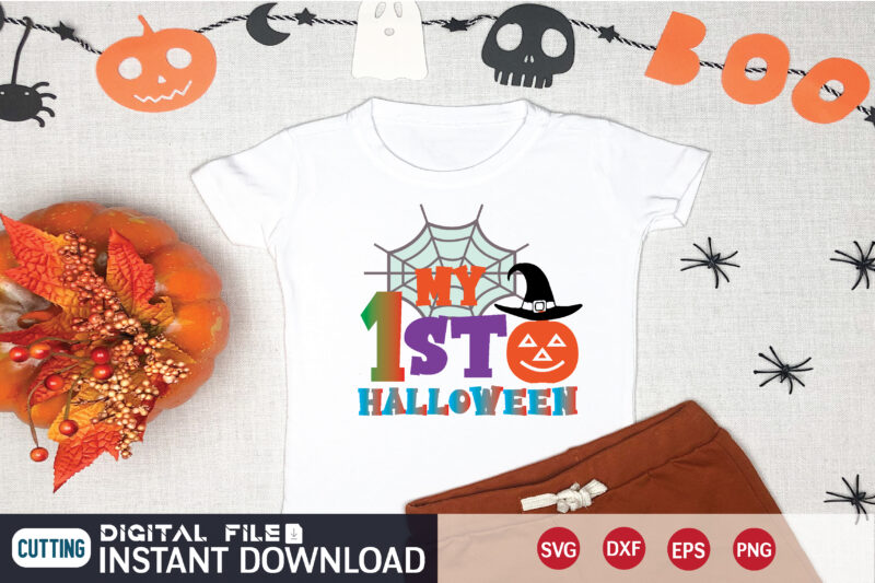 my 1st halloween svg t shirt design