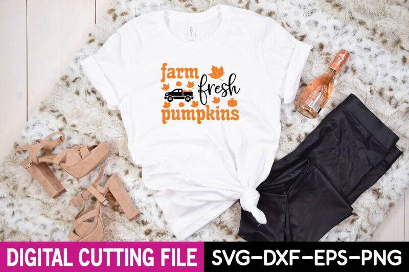 farm fresh pumpkins svg