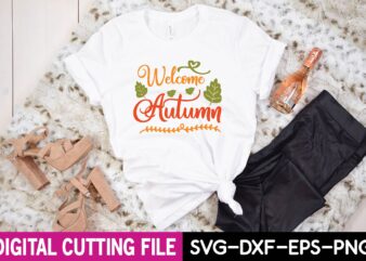 welcome autumn t shirt design