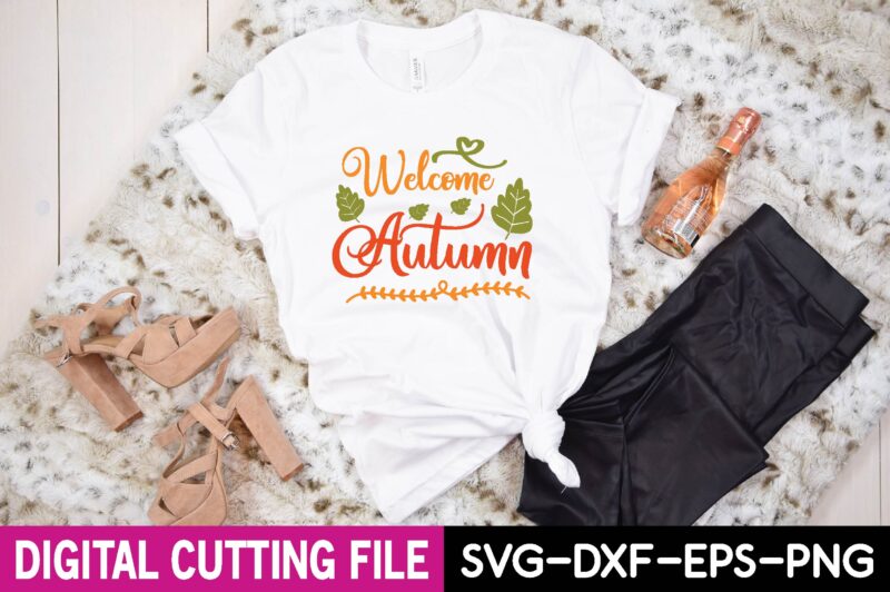 welcome autumn t shirt design
