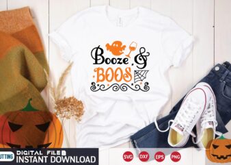 boos & booze svg T shirt Design