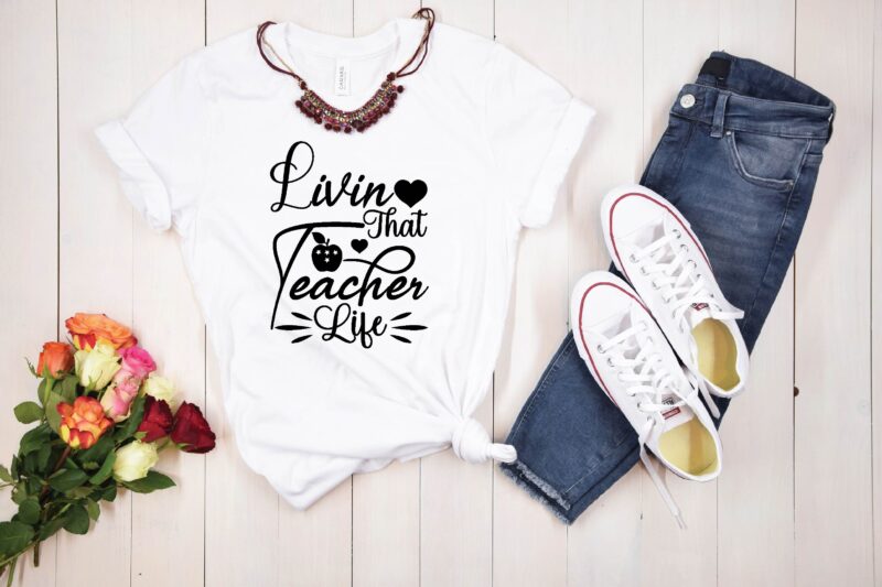 Teacher svg bundle t shirt designs for sale