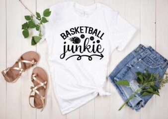 basketball junkie svg t shirt template