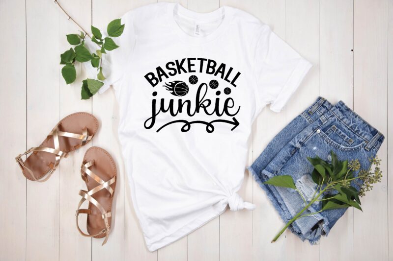 basketball junkie svg