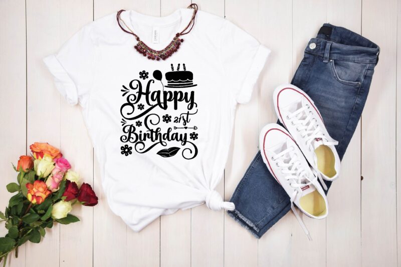 Happy 21st Birthday SVG