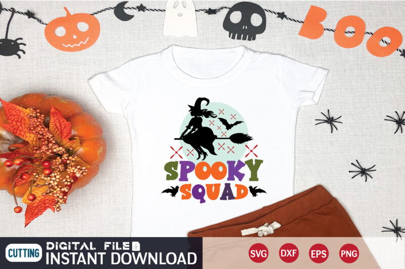 spooky squad spooky squad svg t shirt design