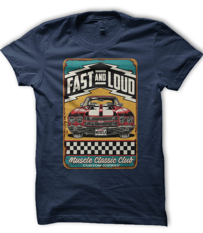 t-shirt vector Bikers, Rockabilly, Vintage Race Bundle vol 5