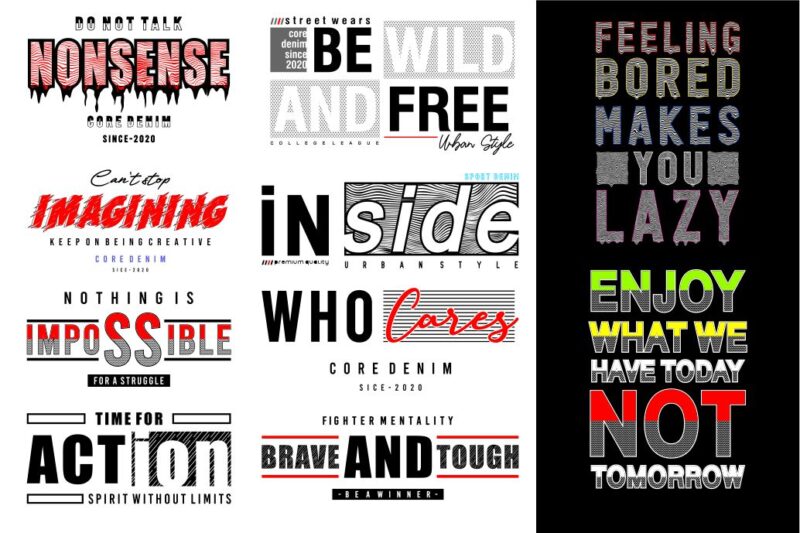 motivational inspirational quotes svg design bundle
