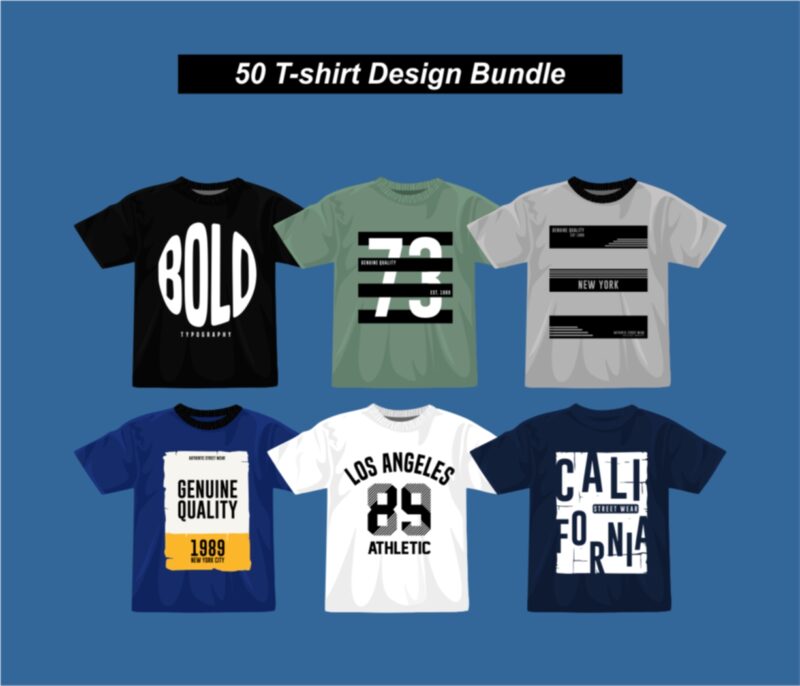 50 T-shirt Design Bundle