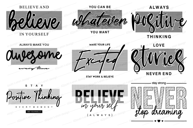 motivational quotes svg design bundle