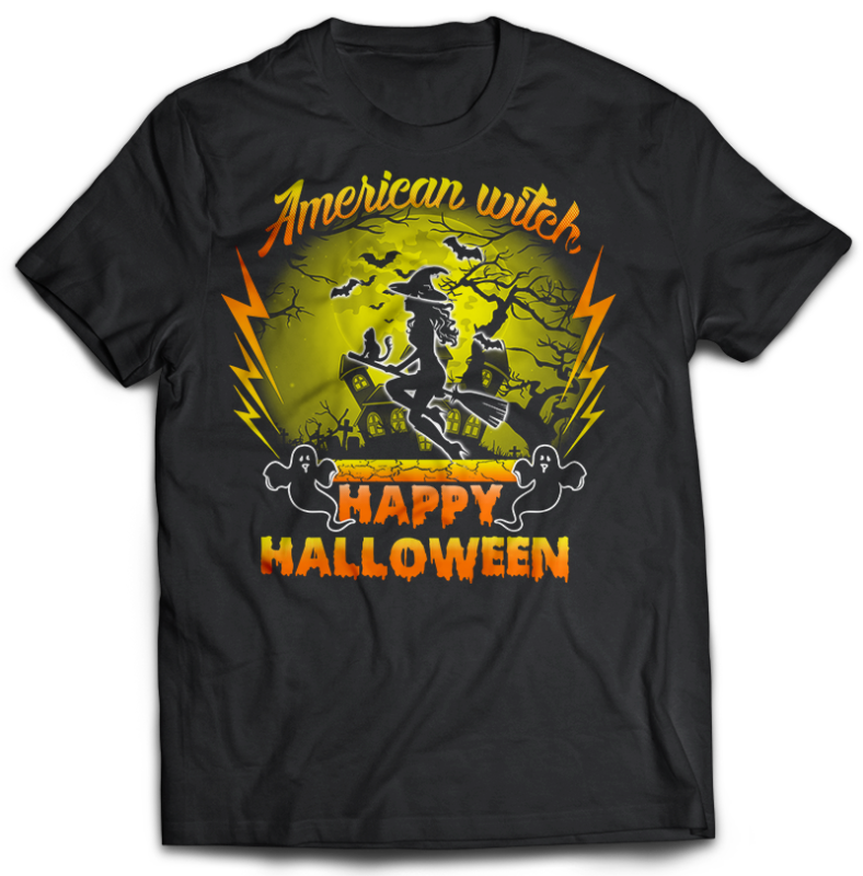 11 Bundle Halloween TSHIRT Designs psd file editable text and layers