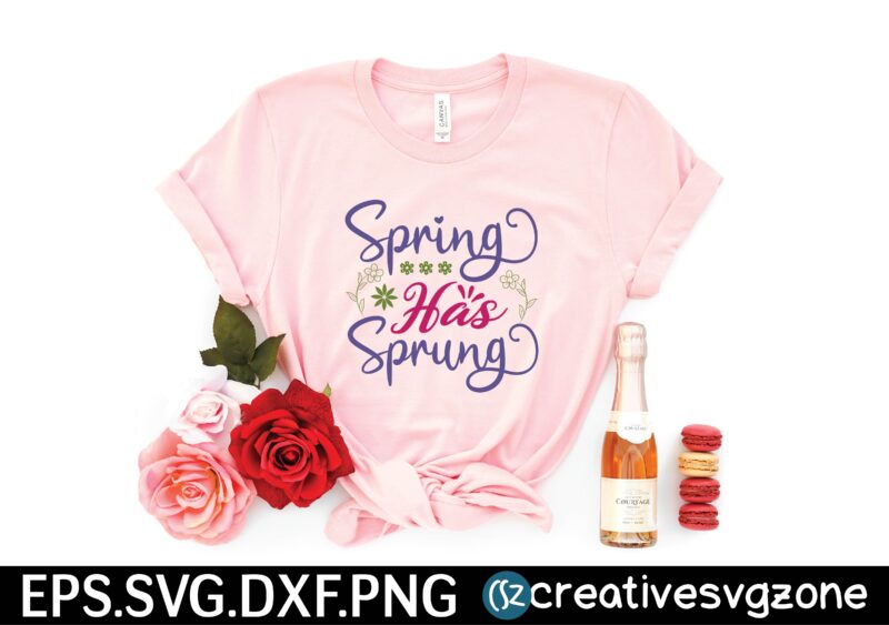 Spring svg bundle t shirt template vector