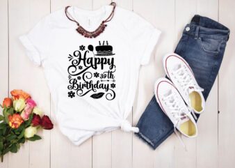 Happy 39th Birthday svg graphic t shirt