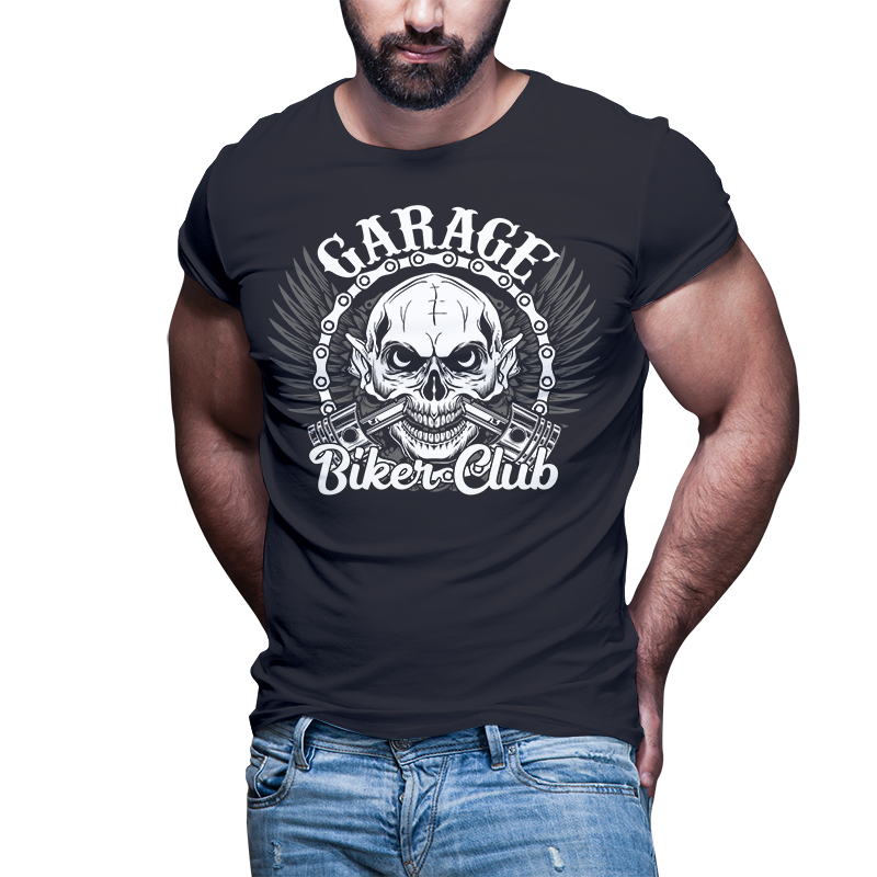 50 Biker tshirt designs bundle editable