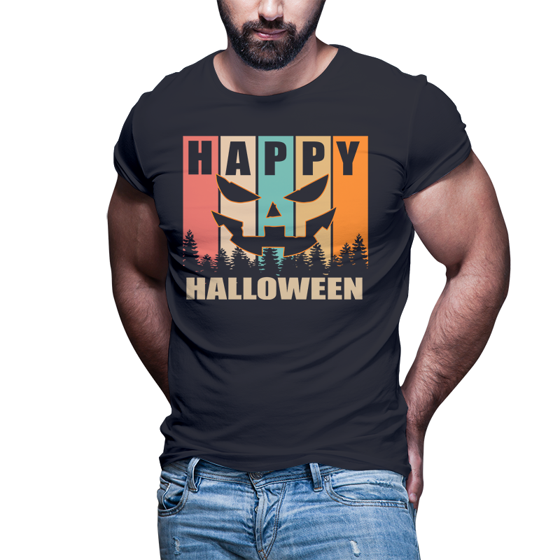 t-shirt vector 50 Halloween pumpkin boo tshirt designs bundle