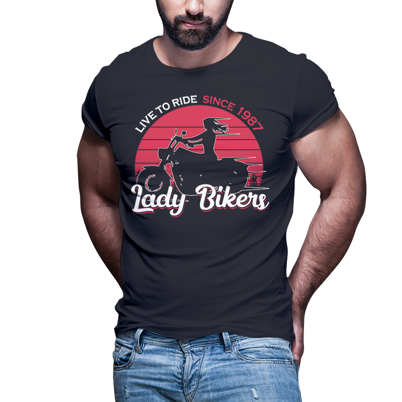 50 Biker tshirt designs bundle editable