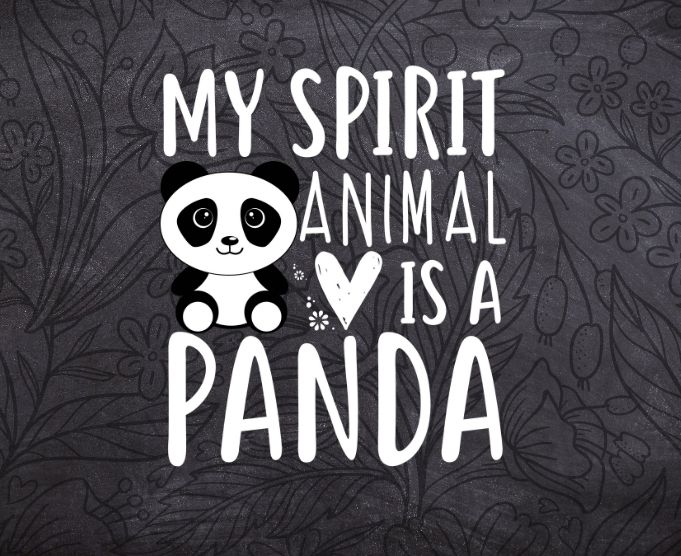 My Spirit Animal is a panda T-shirt design svg, panda Tshirt png, Funny Animal Shirt, cute pada pets animal Shirt, Spirit Animal panda, women’s funny panda pets gifts svg,