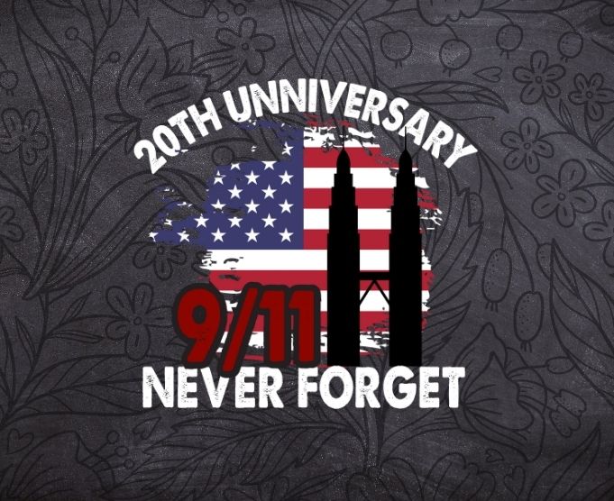 Never Forget 9/11 20th Anniversary Patriot Day 2021 T-shirt design svg,Patriot Day 9/11 20th Anniversary Apparel png, 20th Anniversary, Patriot Day 2021, 9/11, twin tower, usa flag,