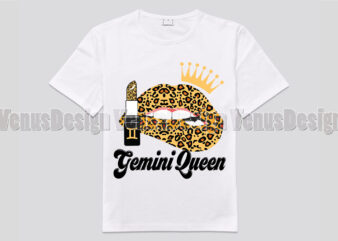 Gemini Queen Leopard Lips Zodiac Birthday