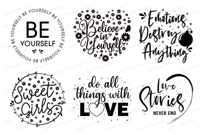 motivational quotes svg design bundle