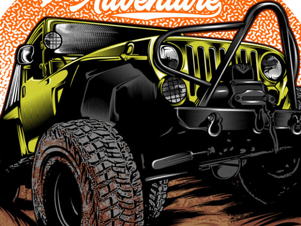 Mud life adventure graphic illustration