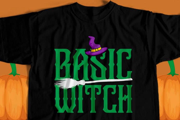 Basic Witch T-Shirt Design