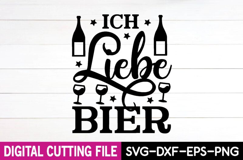 ich liebe bier svg design,cut file