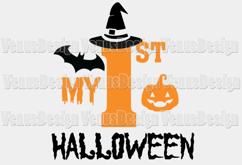 My First Halloween Witch Editable Shirt Design