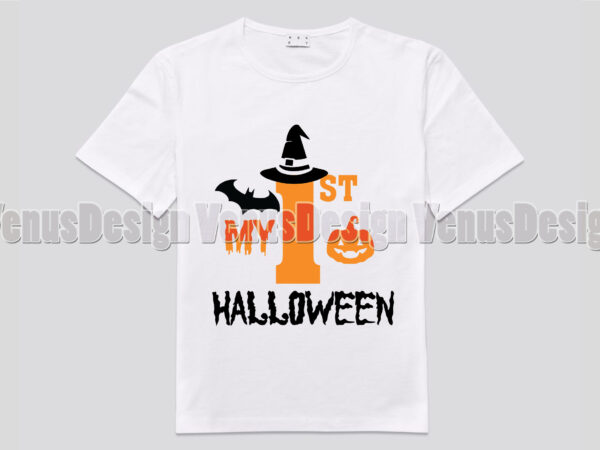 My first halloween witch editable shirt design