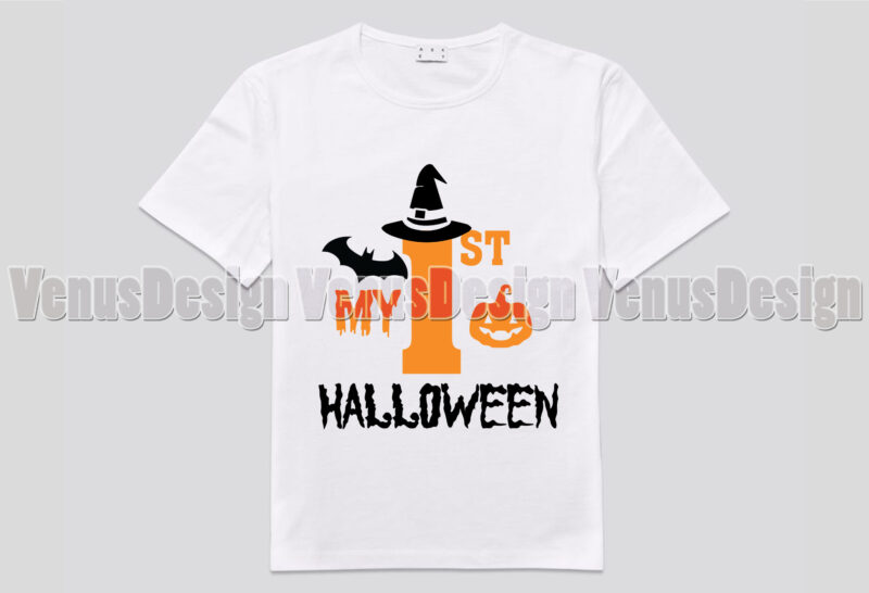 My First Halloween Witch Editable Shirt Design