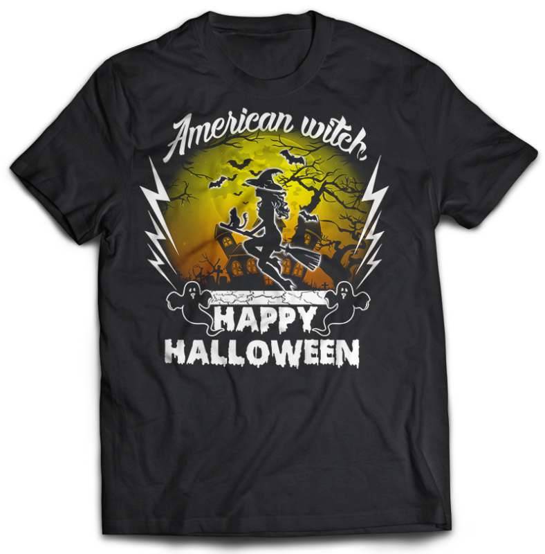 11 Bundle Halloween TSHIRT Designs psd file editable text and layers