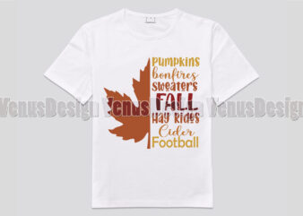 Favorite Fall Things List Editable Shirt Design
