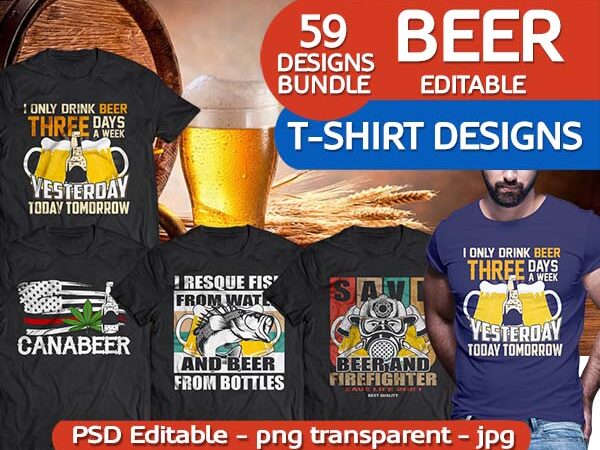 59 beer tshirt designs bundle