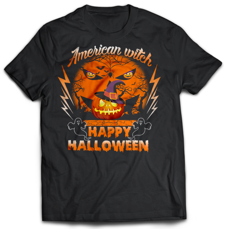 11 Bundle Halloween TSHIRT Designs psd file editable text and layers