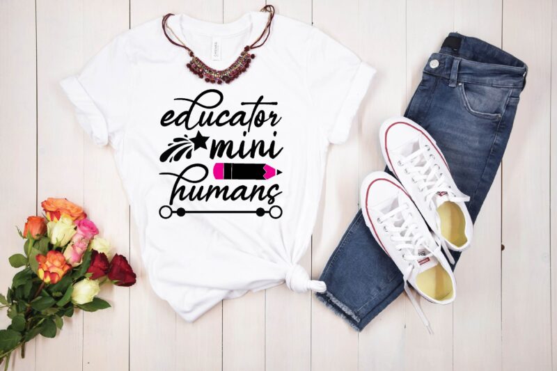 Teacher svg bundle t shirt designs for sale