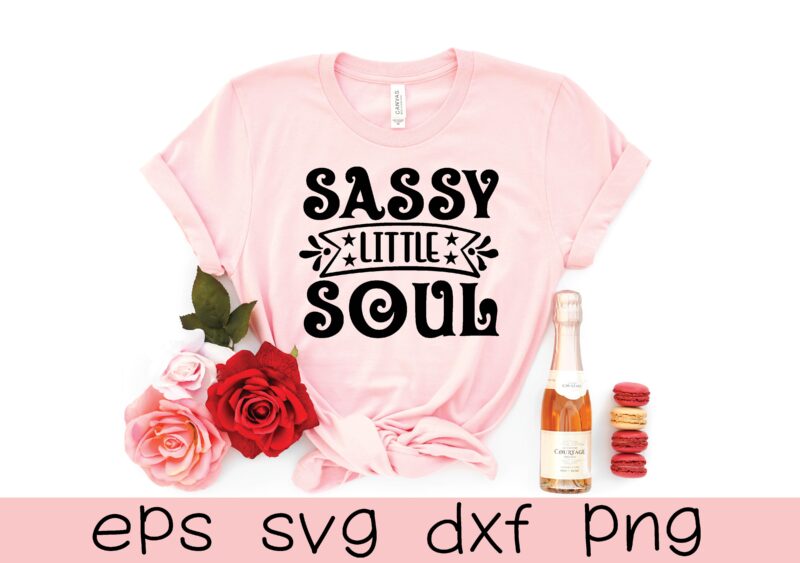 Sassy svg bundle t shirt template vector for sale!